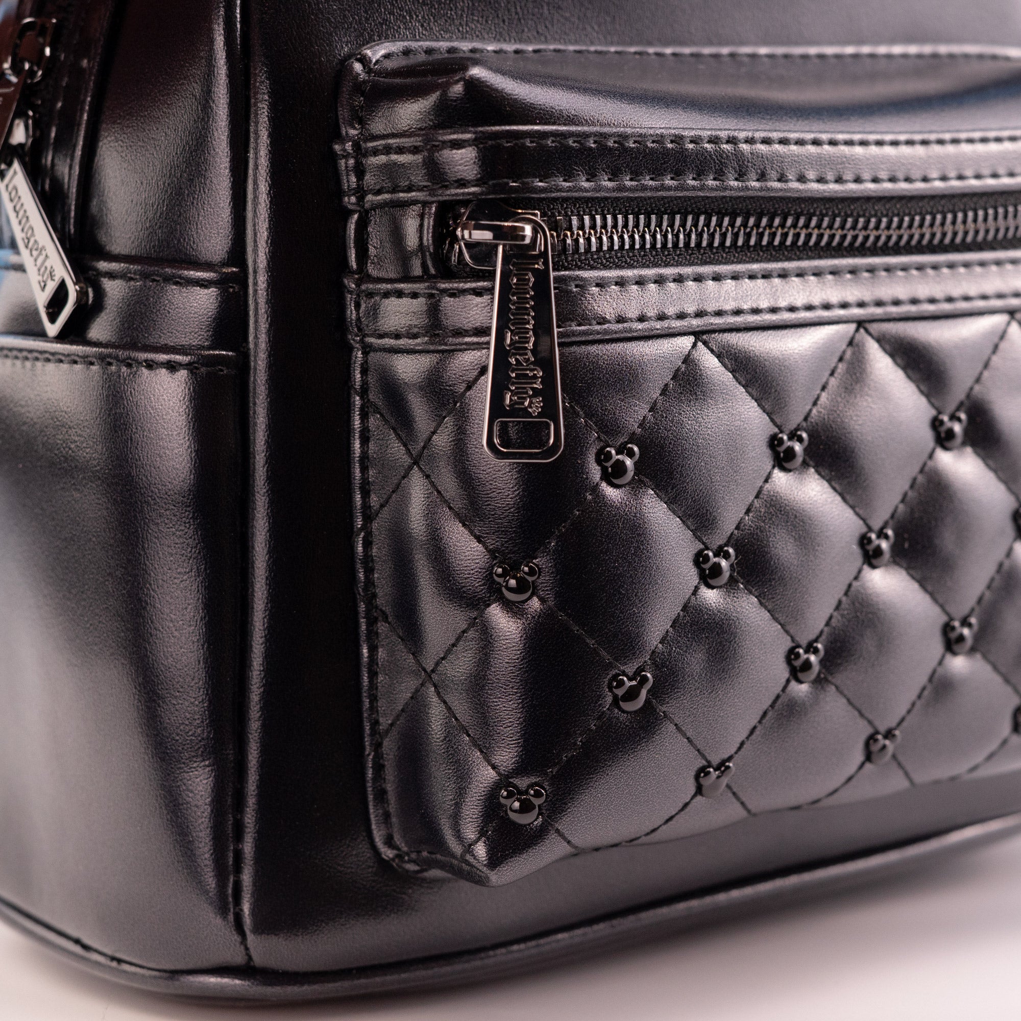 Loungefly x Disney Minnie Mouse Midnight Black Quilted Mini Backpack