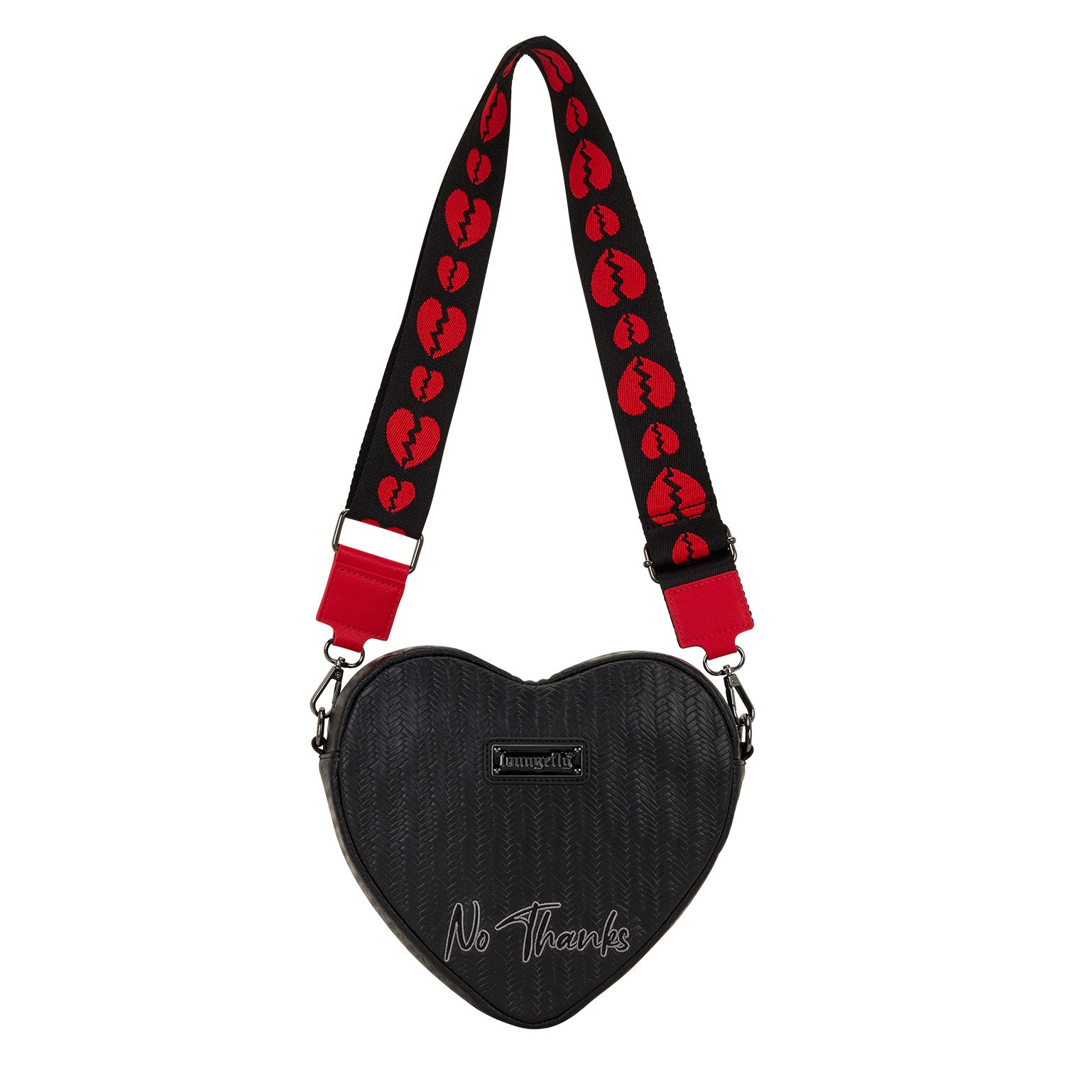 Loungefly Originals Figural Broken Heart Crossbody Bag