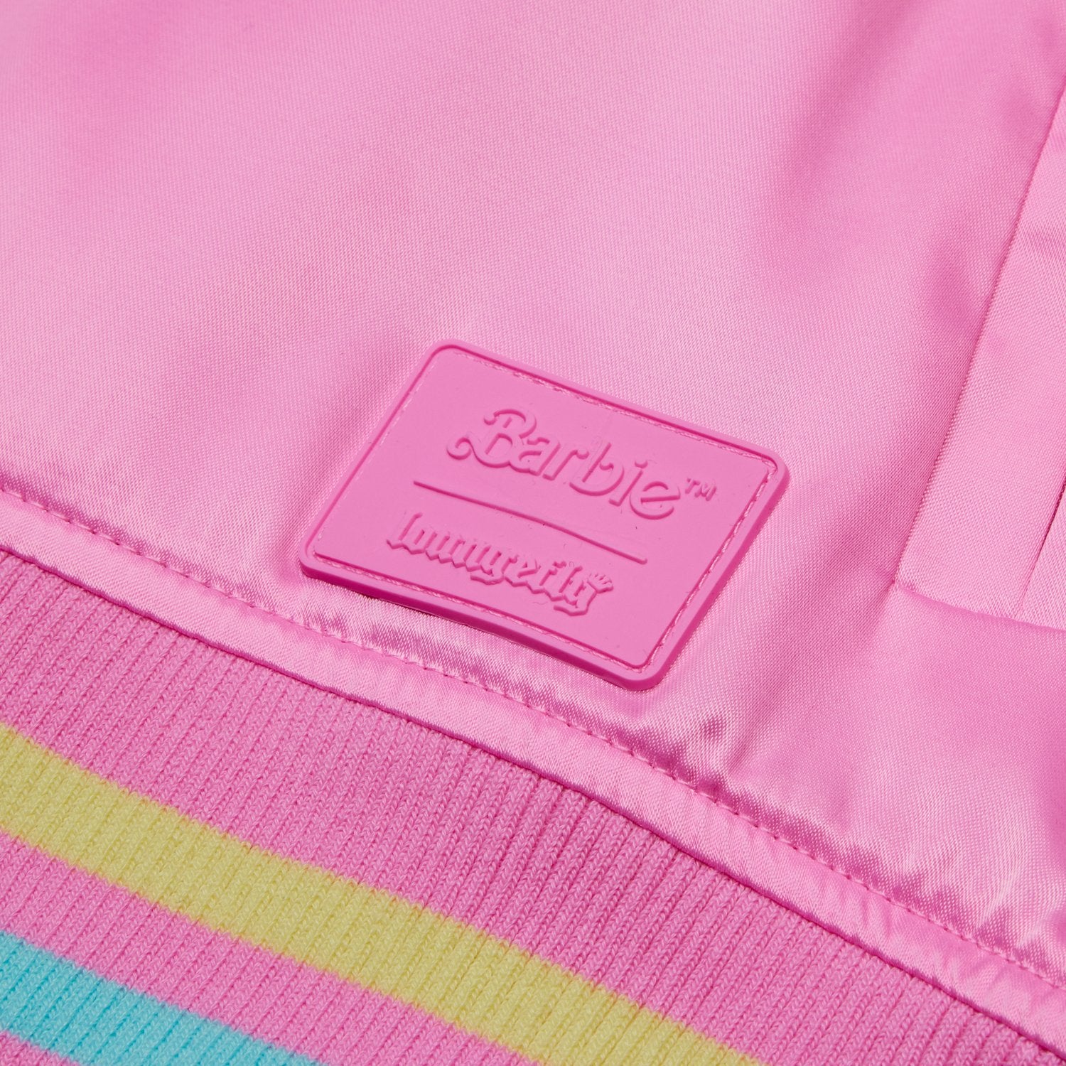 Loungefly x Barbie 65th Anniversary Bomber Jacket - GeekCore