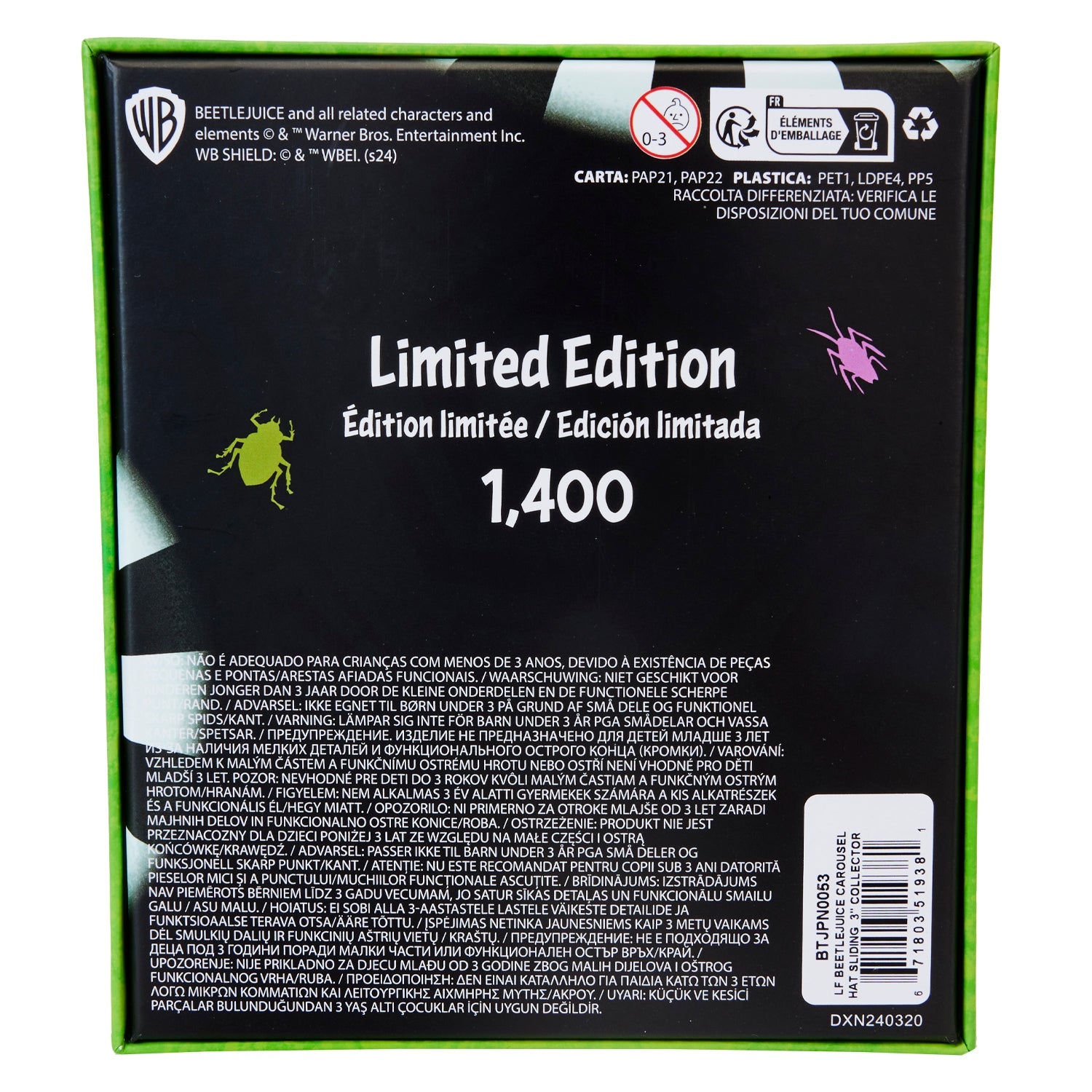 Loungefly x Beetlejuice Carousel Hat Sliding 3