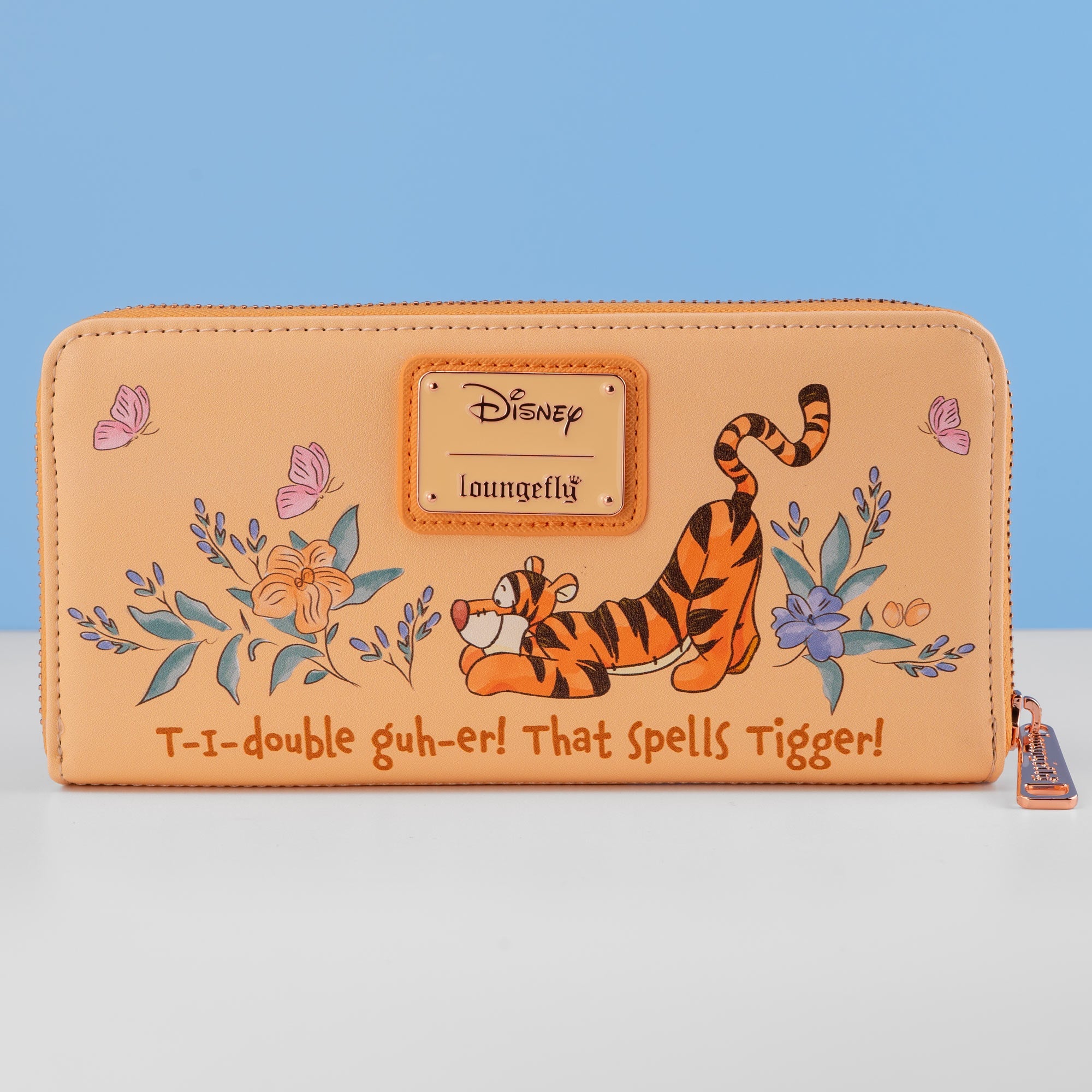 Loungefly x Disney Tigger Floral Zip Around Purse - GeekCore