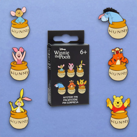 Loungefly x Disney Winnie the Pooh and Friends in Honey Pots Blind Box Pin - GeekCore