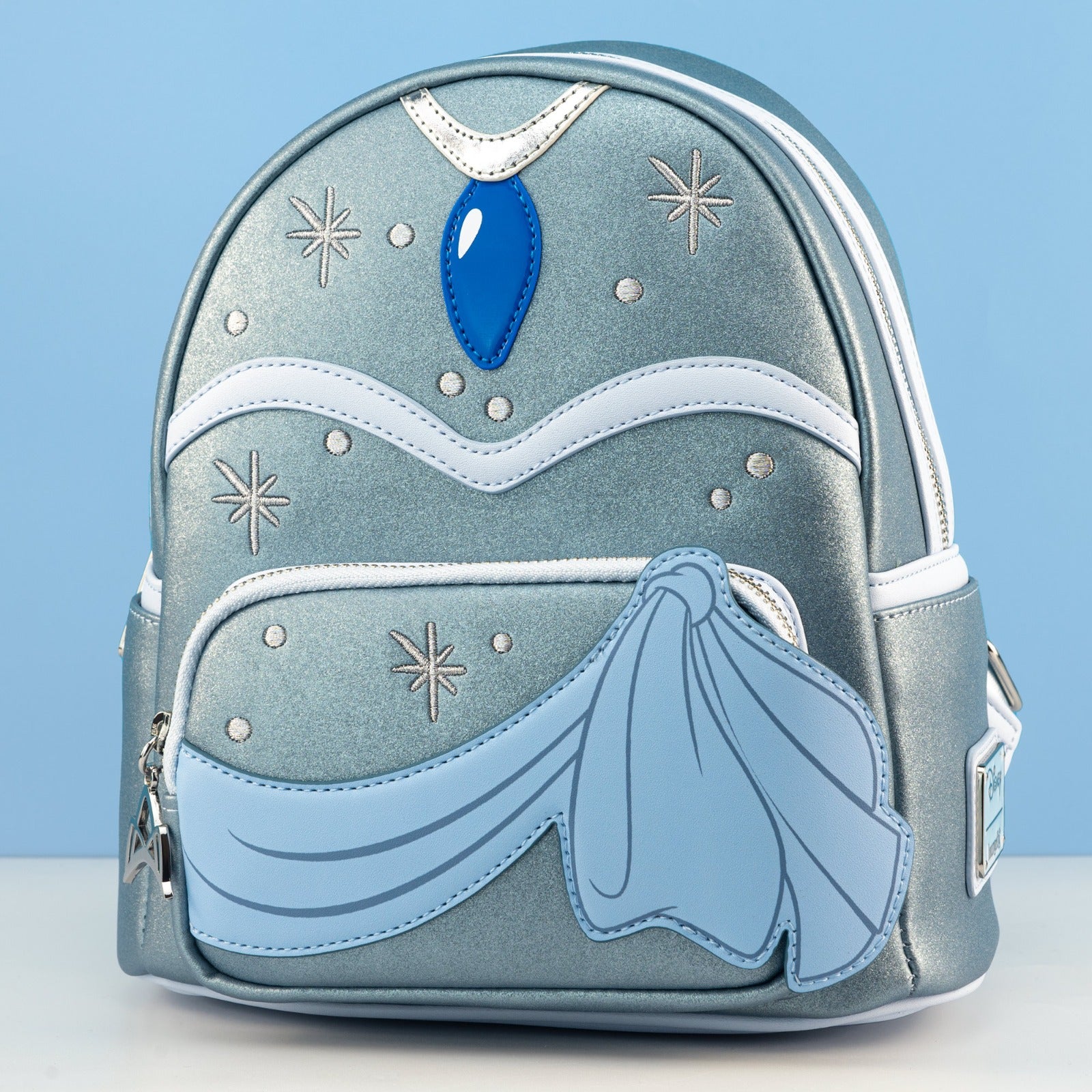 Loungefly x Disney The Princess and the Frog Tiana Blue Dress Cosplay Mini Backpack