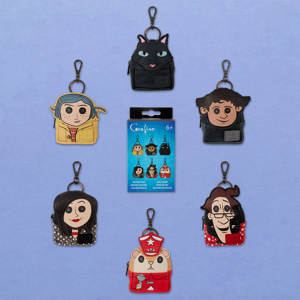Loungefly x Coraline Mystery Mini Backpack Keychain Charm