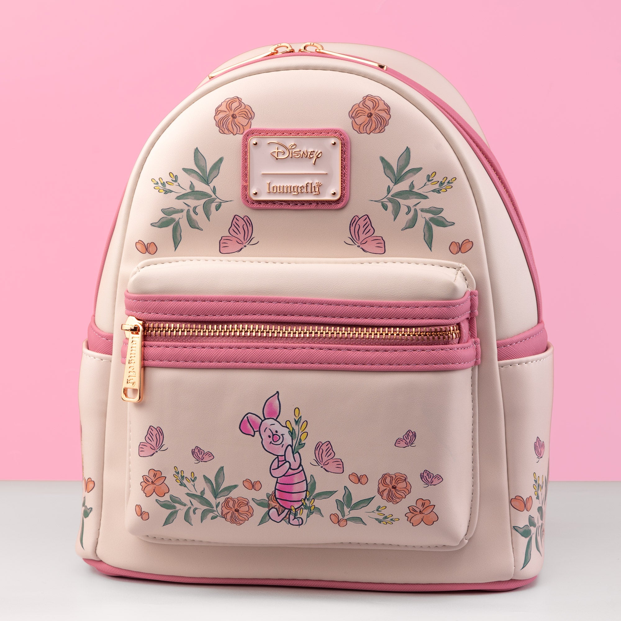 Loungefly x Disney Winnie the Pooh Piglet Floral Mini Backpack
