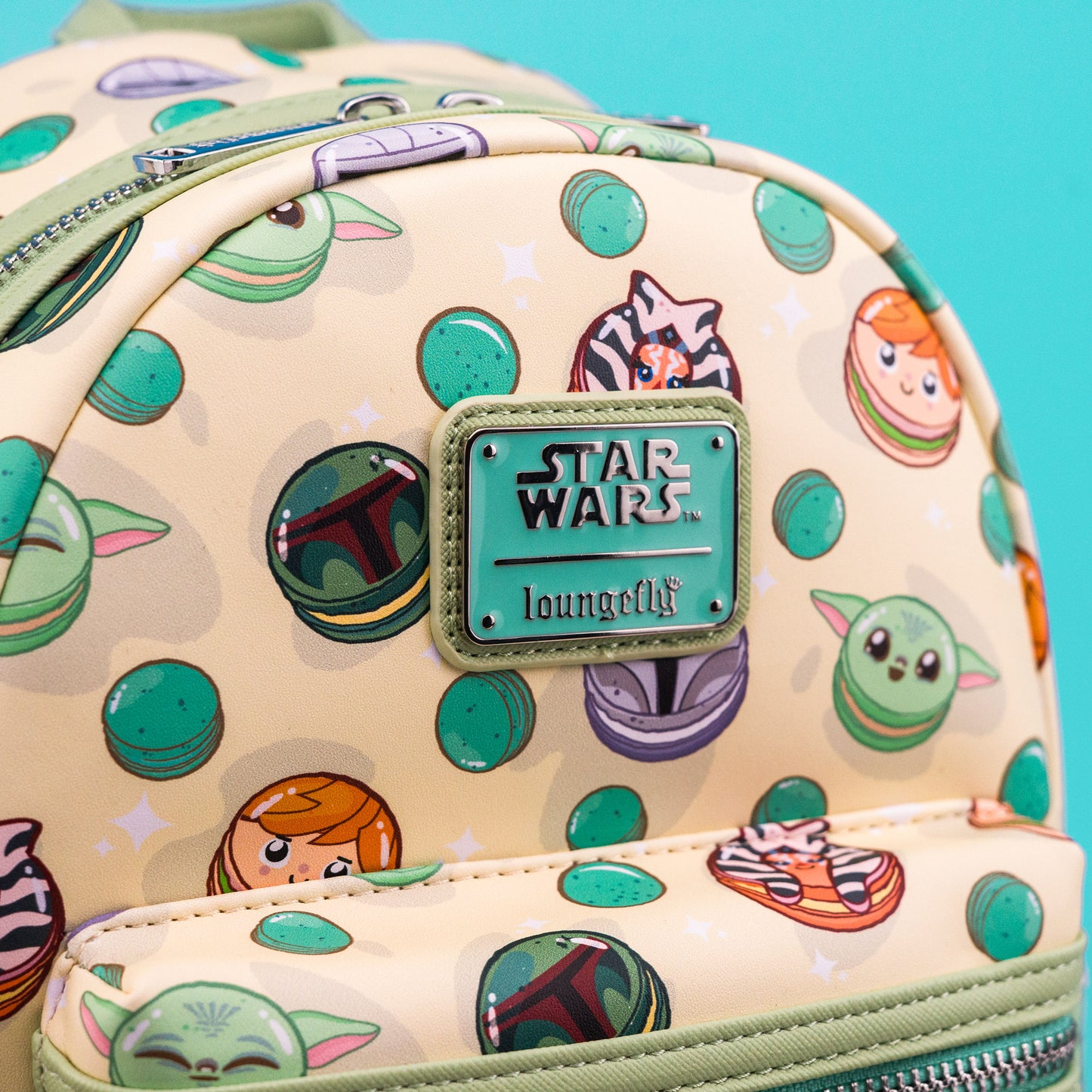 Loungefly x Star Wars Character Macarons Print Mini Backpack