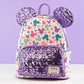 Loungefly x Disney Mickey Mouse Pastel AOP Sequin Mini Backpack