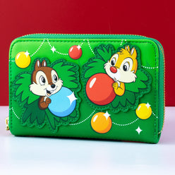 [OUTLET] Loungefly x Disney Chip and Dale Christmas Ornament Wallet
