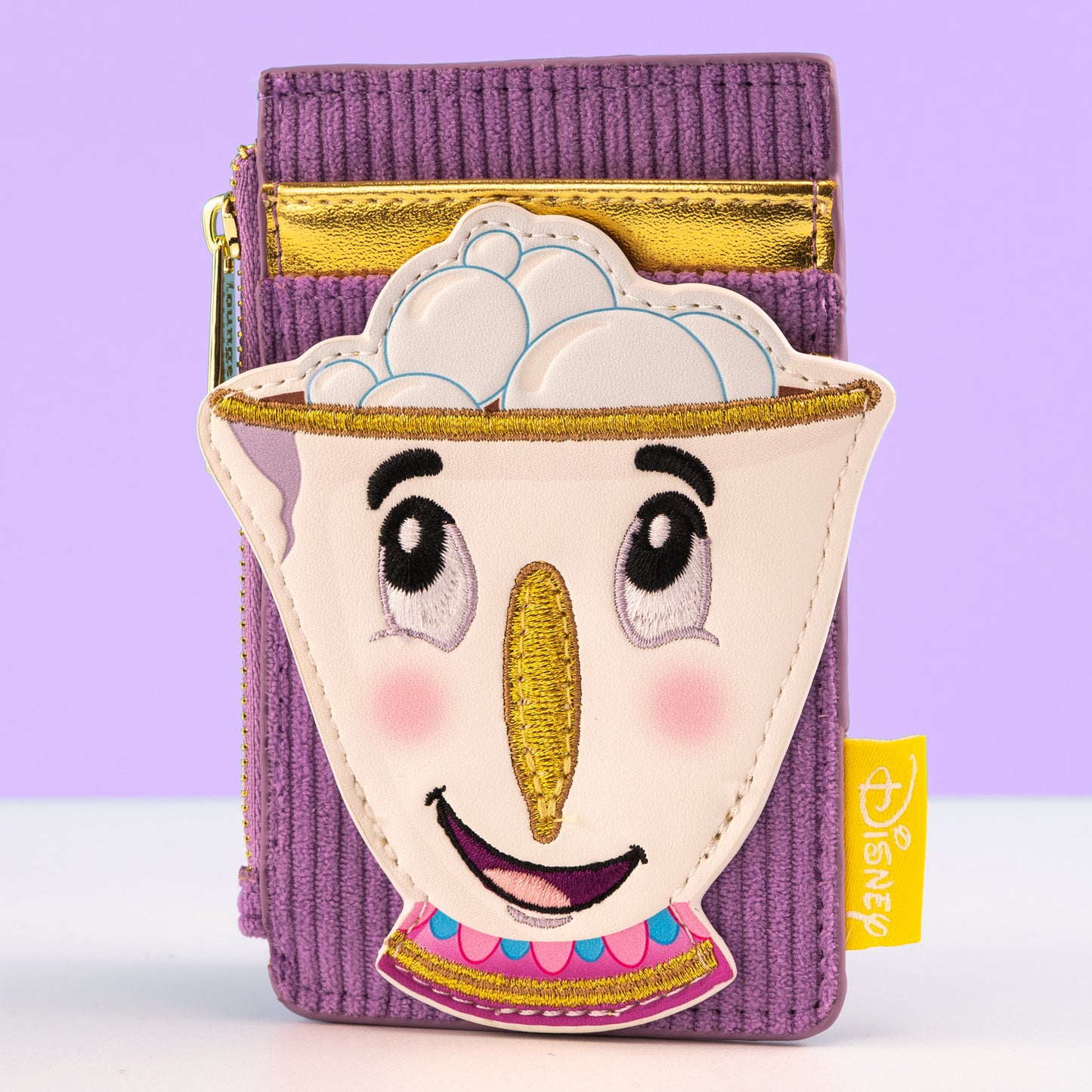 Loungefly x Disney Beauty and the Beast Chip Corduroy Cardholder