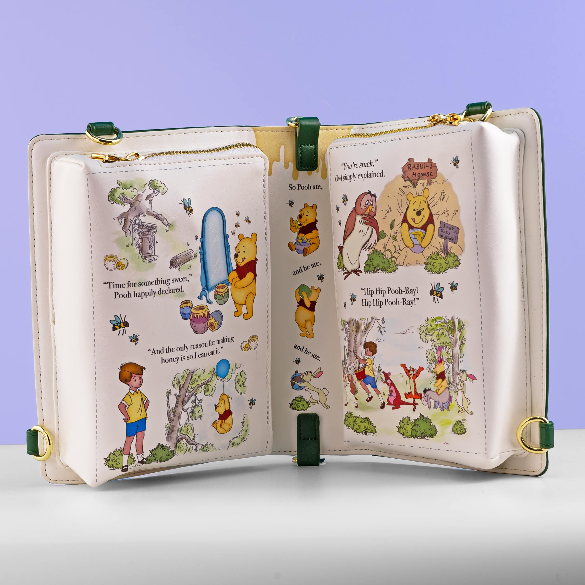 Loungefly x Disney Winnie the Pooh Book Convertible Crossbody Bag