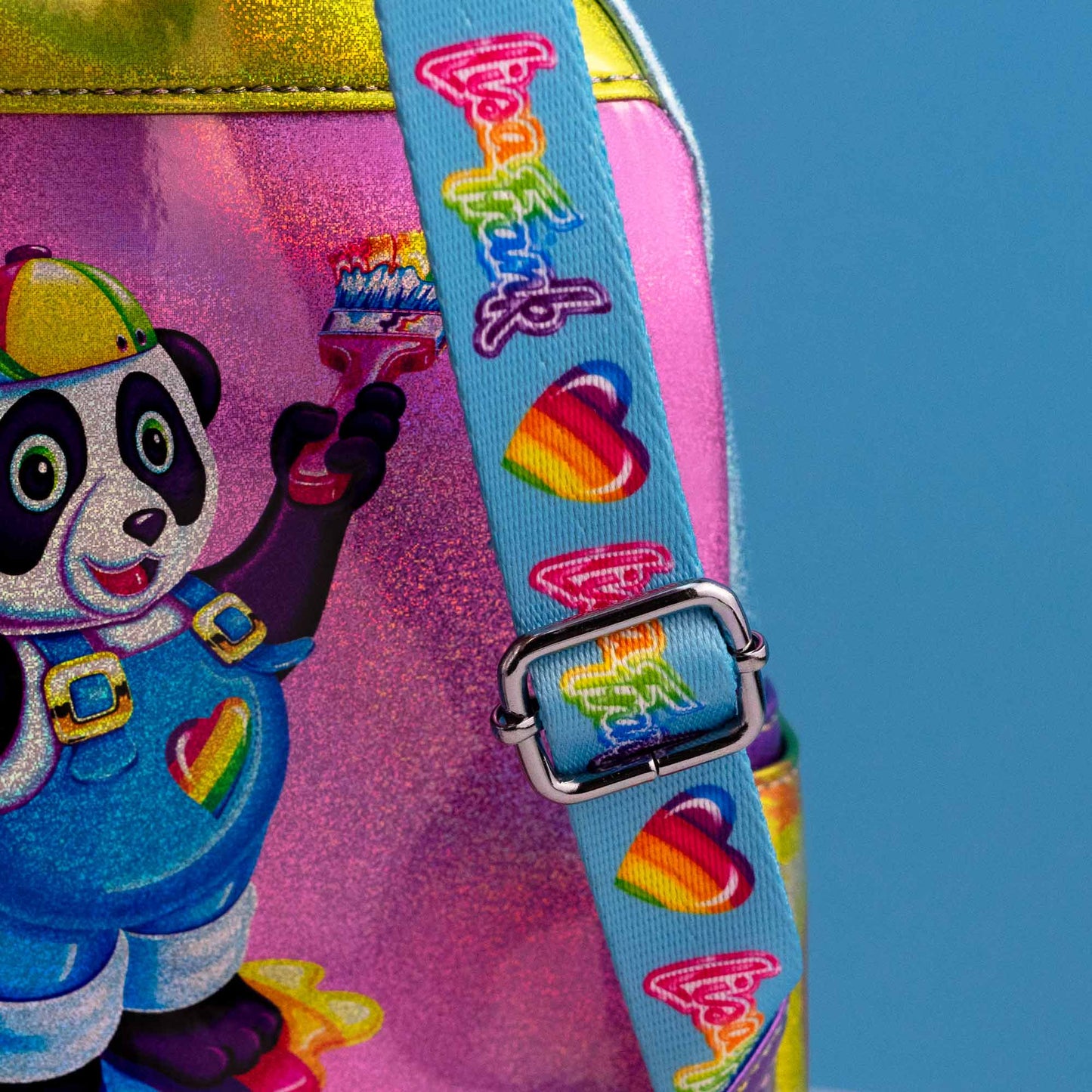 Loungefly x Lisa Frank Glitter Colour Block Mini Backpack