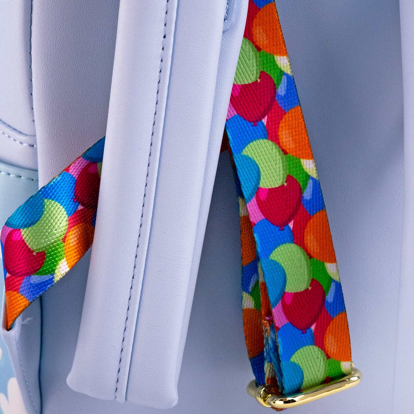 Loungefly x Disney Pixar Up Carl and Ellie Foil Hearts Balloons Mini Backpack With Coin Bag