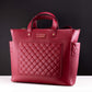 Loungefly Originals Red Quilted Pin Trader Convertible Tote Bag