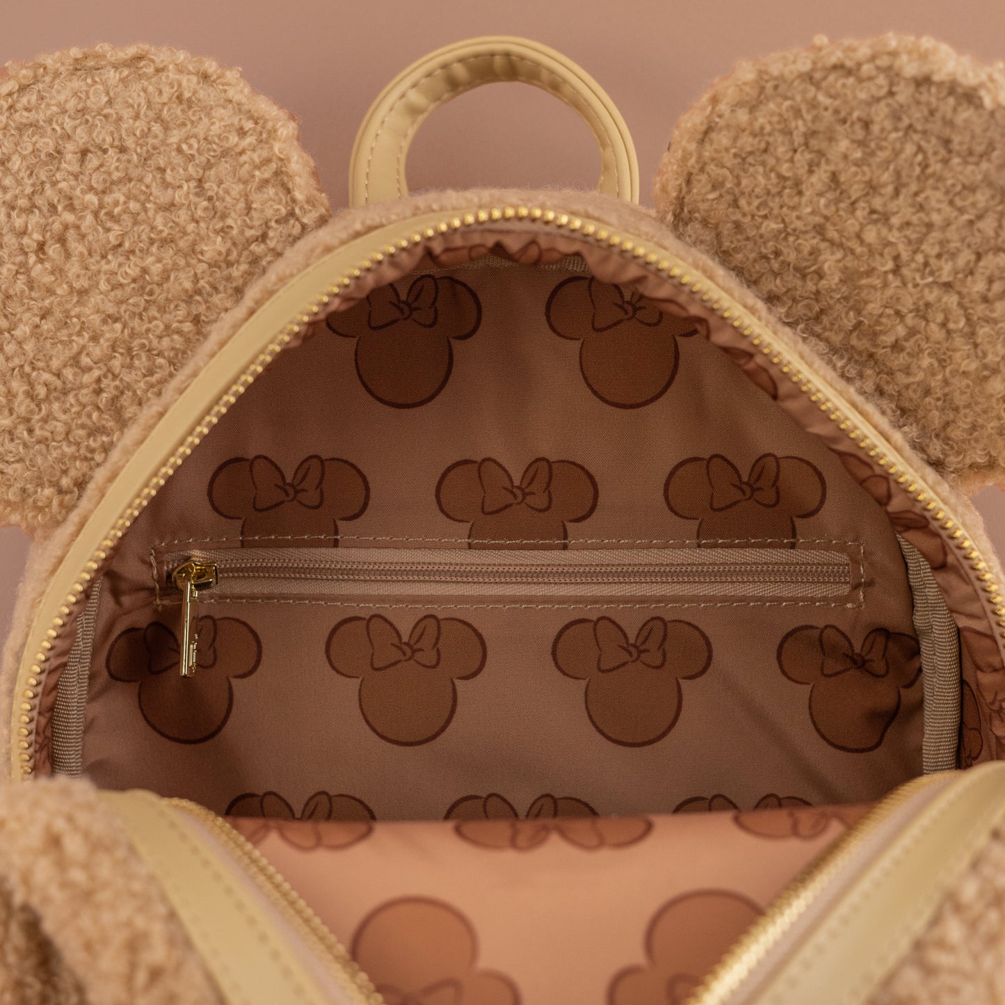 Loungefly x Disney Minnie Mouse Wool Sherpa Cosplay Mini Backpack