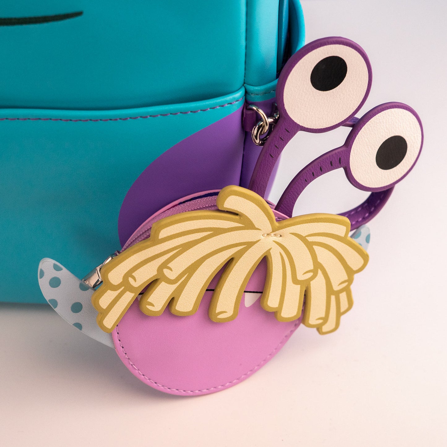 Loungefly x Disney Pixar Monsters Inc Sulley Cosplay Mini Backpack with Boo Coin Pouch