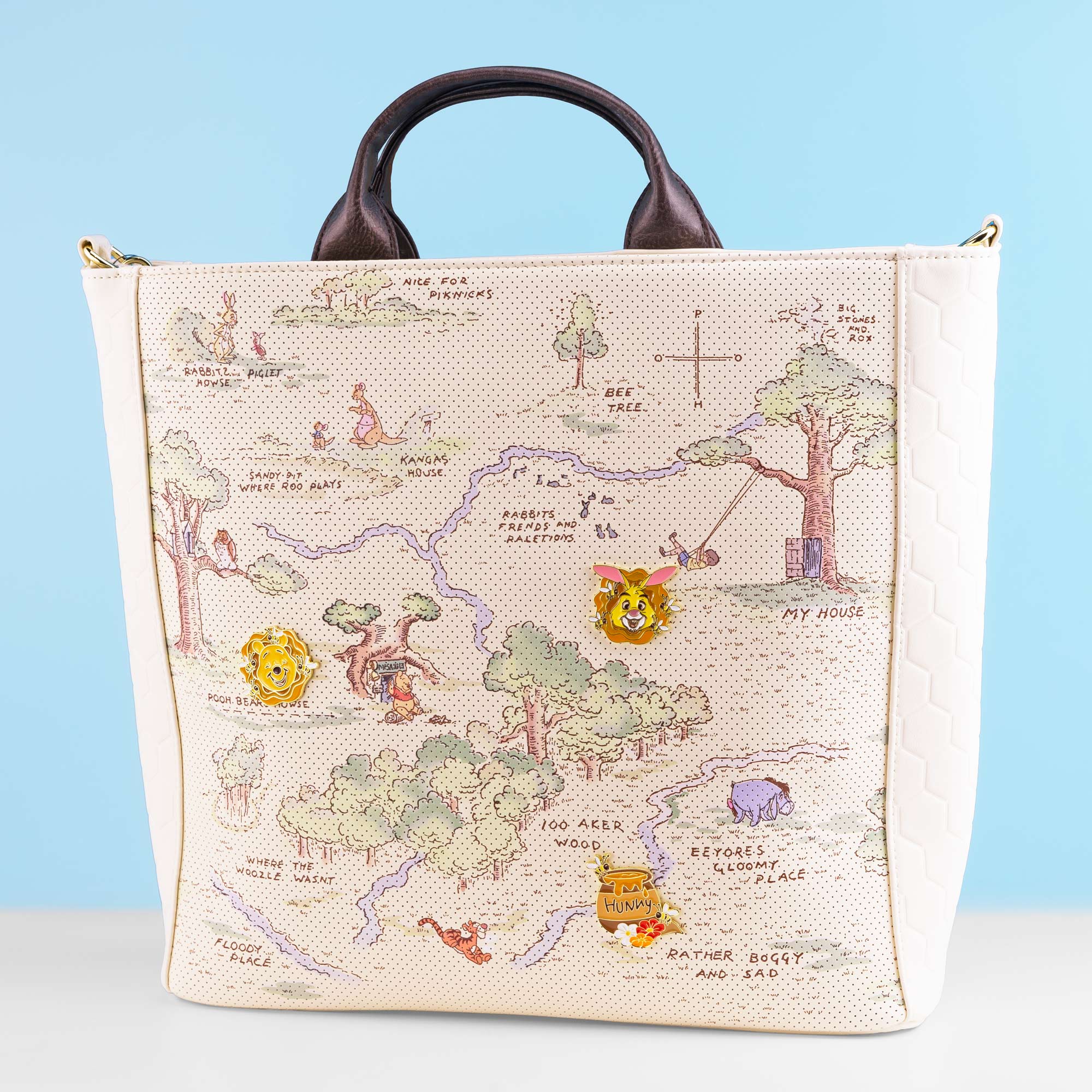 Loungefly x Disney Winnie The Pooh Hundred Acre Wood Tote Bag