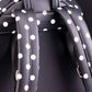 Loungefly x Disney Minnie Mouse Black & White Polka Dot Cosplay Mini Backpack