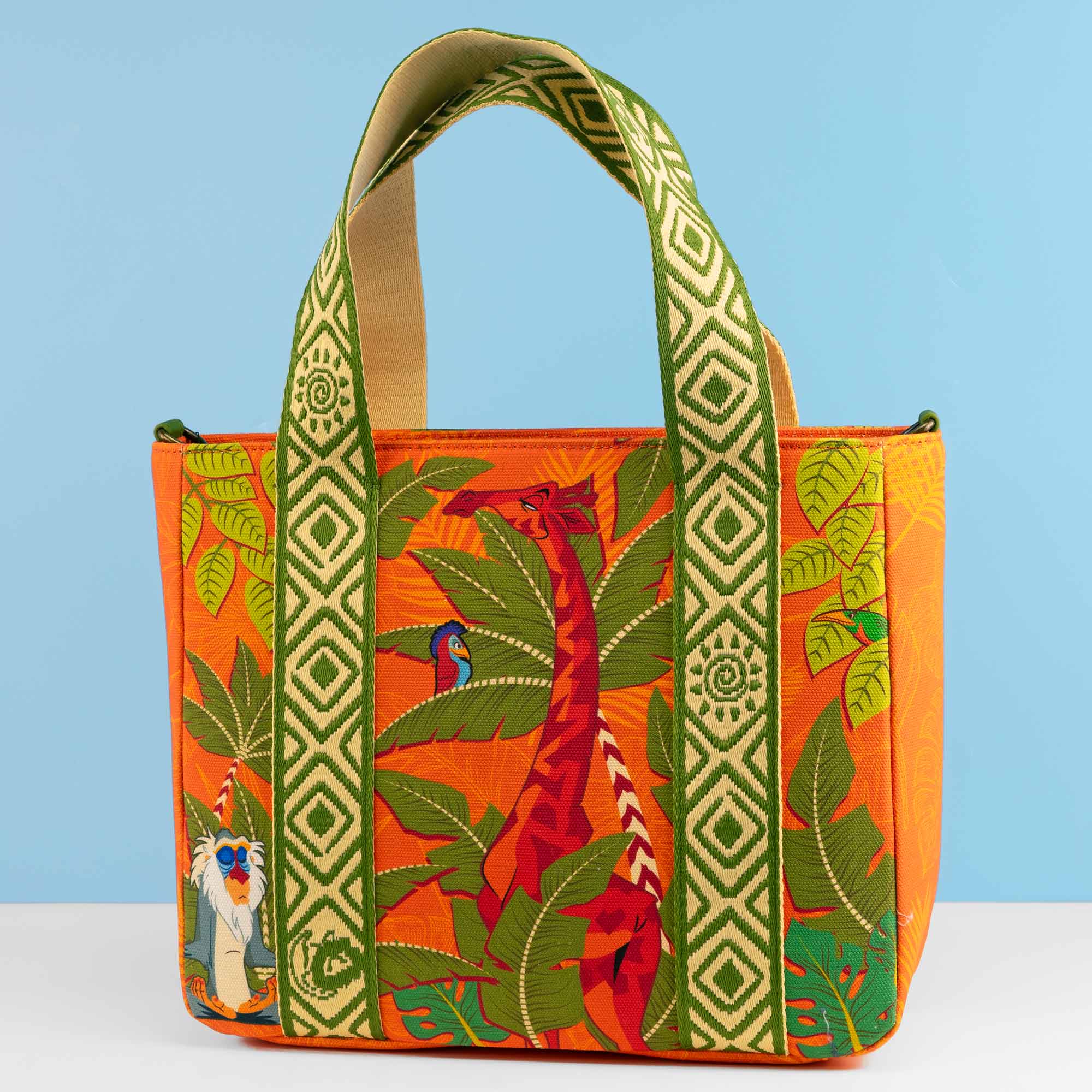 Loungefly x Disney Lion King Animals Canvas Crossbody Tote Bag