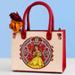 Loungefly x Disney Beauty & Beast Belle Red Stained Glass Mini Crossbody Tote