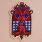 Loungefly x Disney Beauty & Beast Belle Red Stained Glass Mini Crossbody Tote