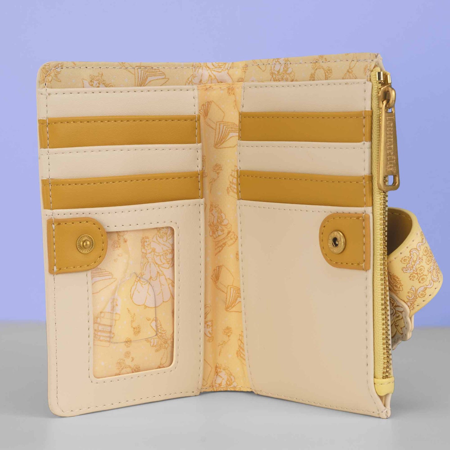 Loungefly x Disney Beauty and The Beast Tonal Sketch Portrait Wallet