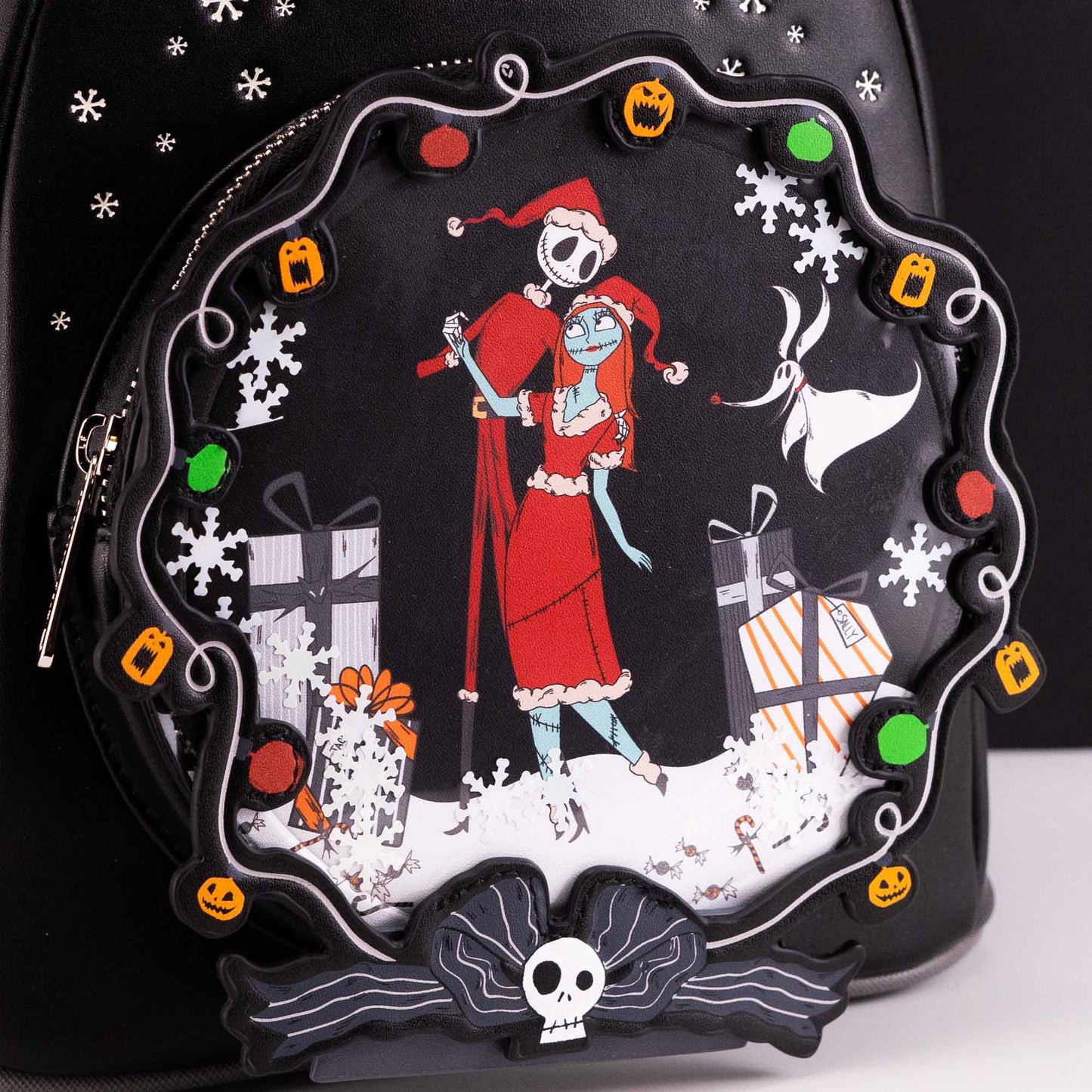 Loungefly x Disney The Nightmare Before Christmas Jack and Sally Snow Globe Mini Backpack