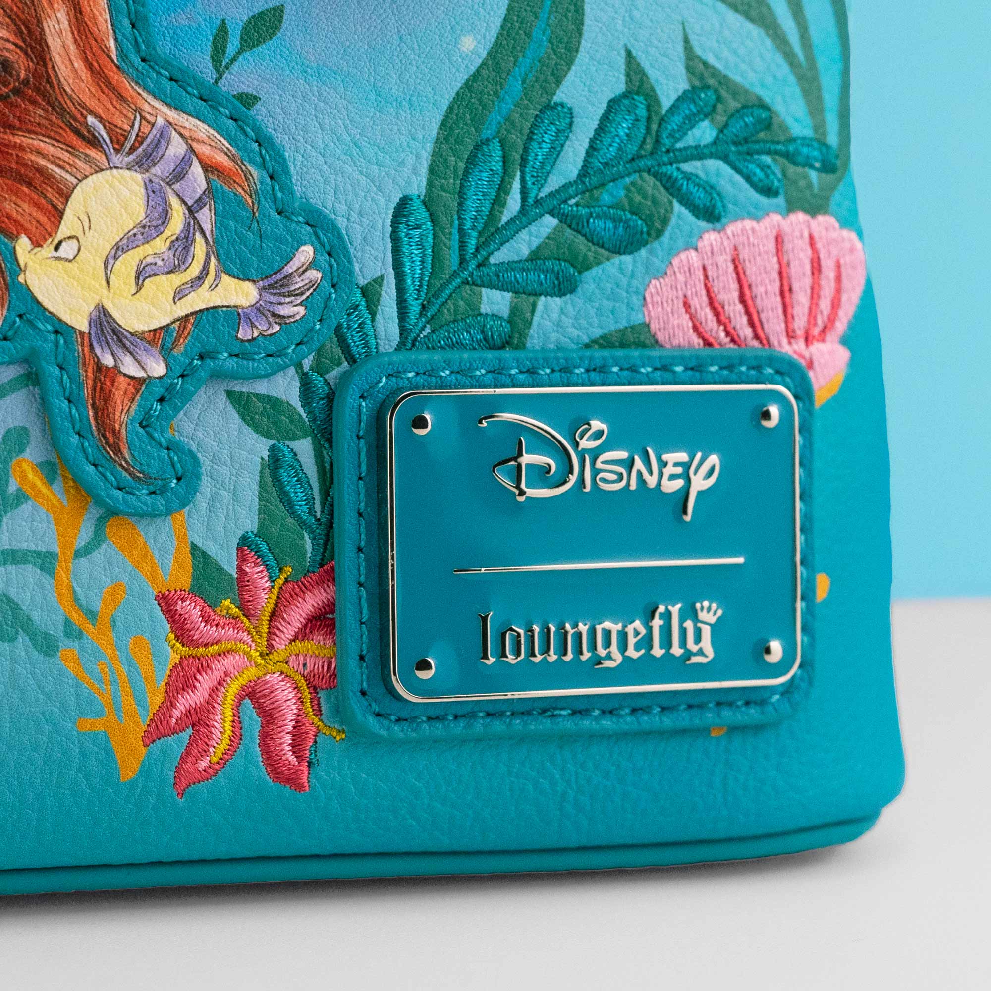 Loungefly x Disney Ariel Floral Kisslock Mini Backpack