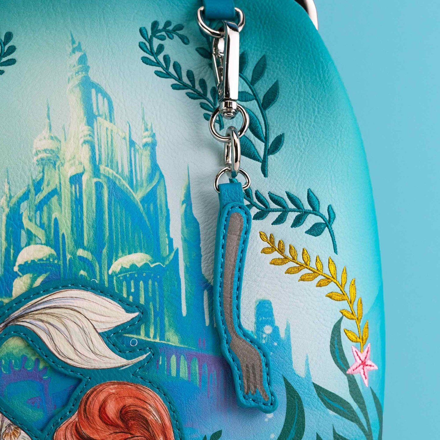 Loungefly x Disney Ariel Floral Kisslock Mini Backpack