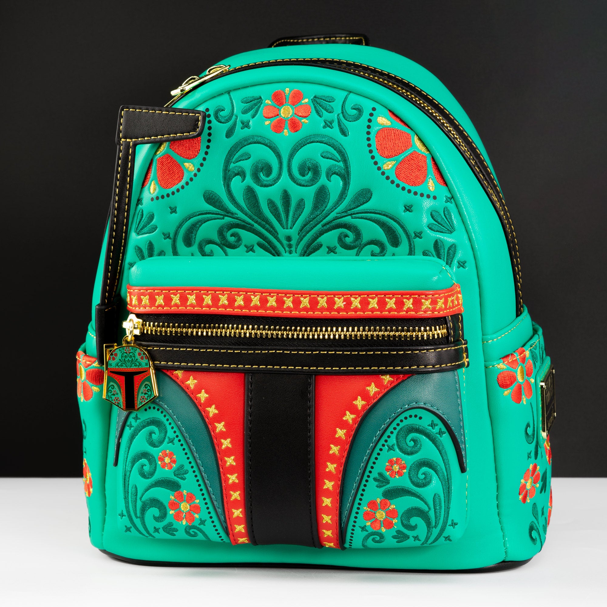 Loungefly x Star Wars Boba Fett Floral Cosplay Mini Backpack