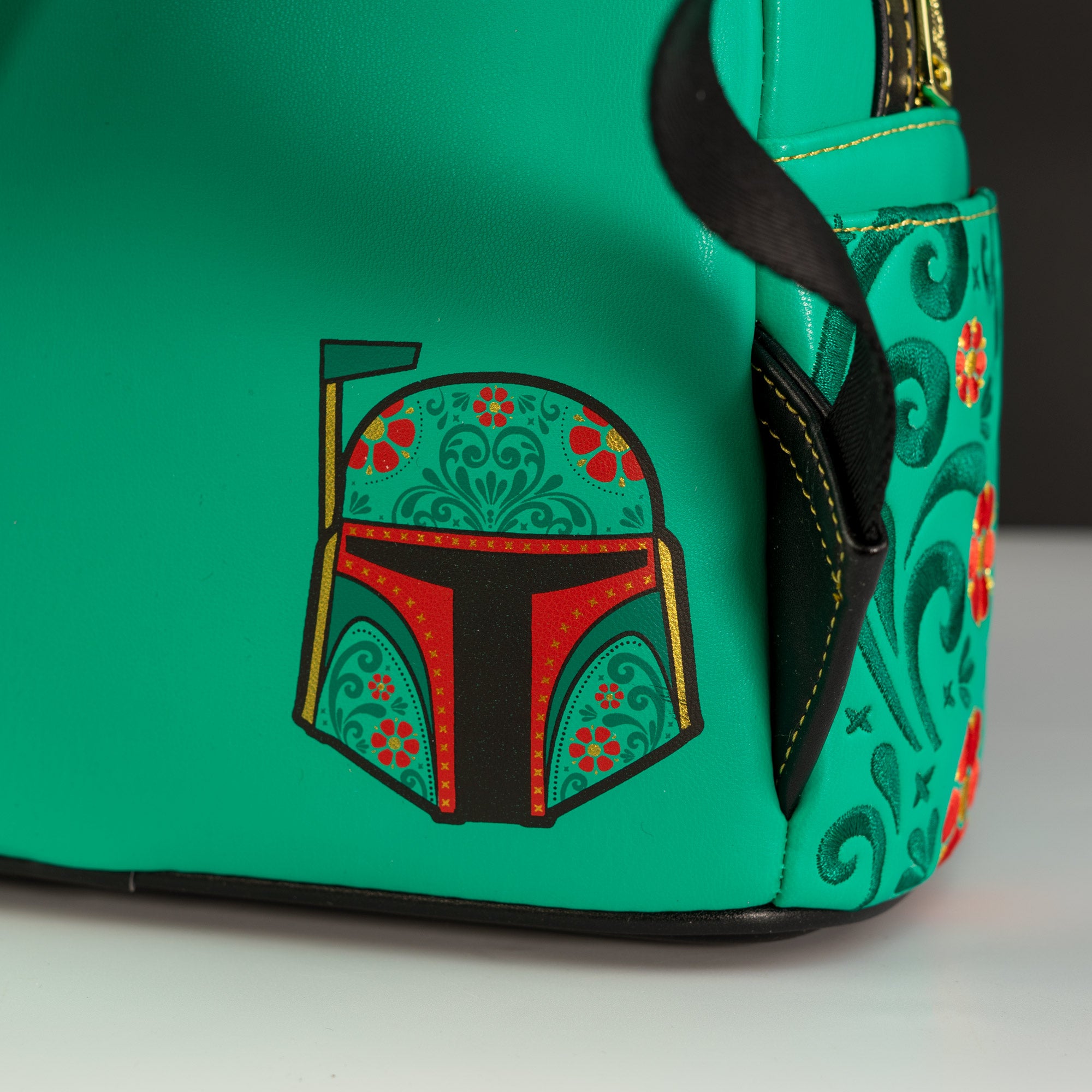 Loungefly x Star Wars Boba Fett Floral Cosplay Mini Backpack