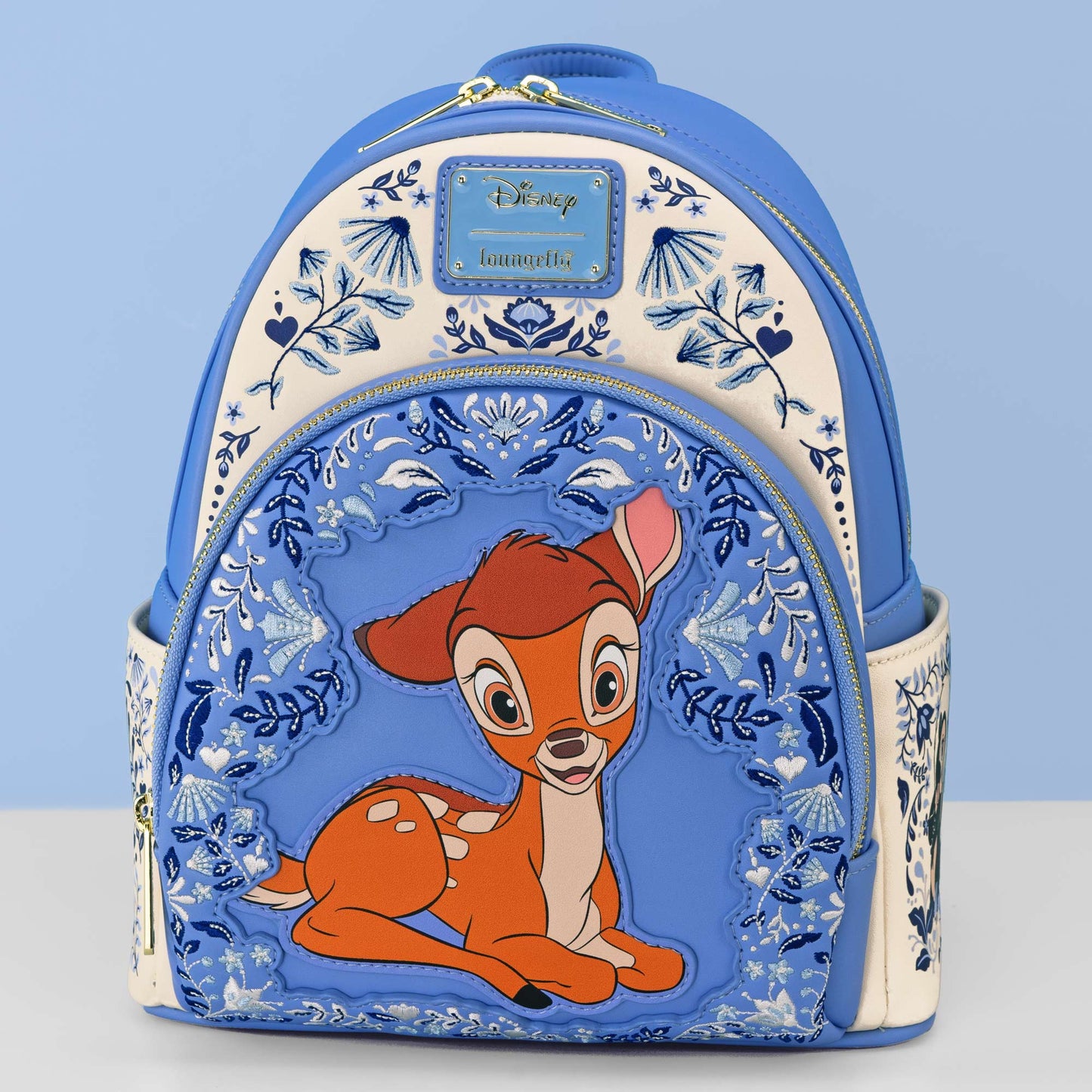 Loungefly x Disney Bambi Blue Floral Mini Backpack
