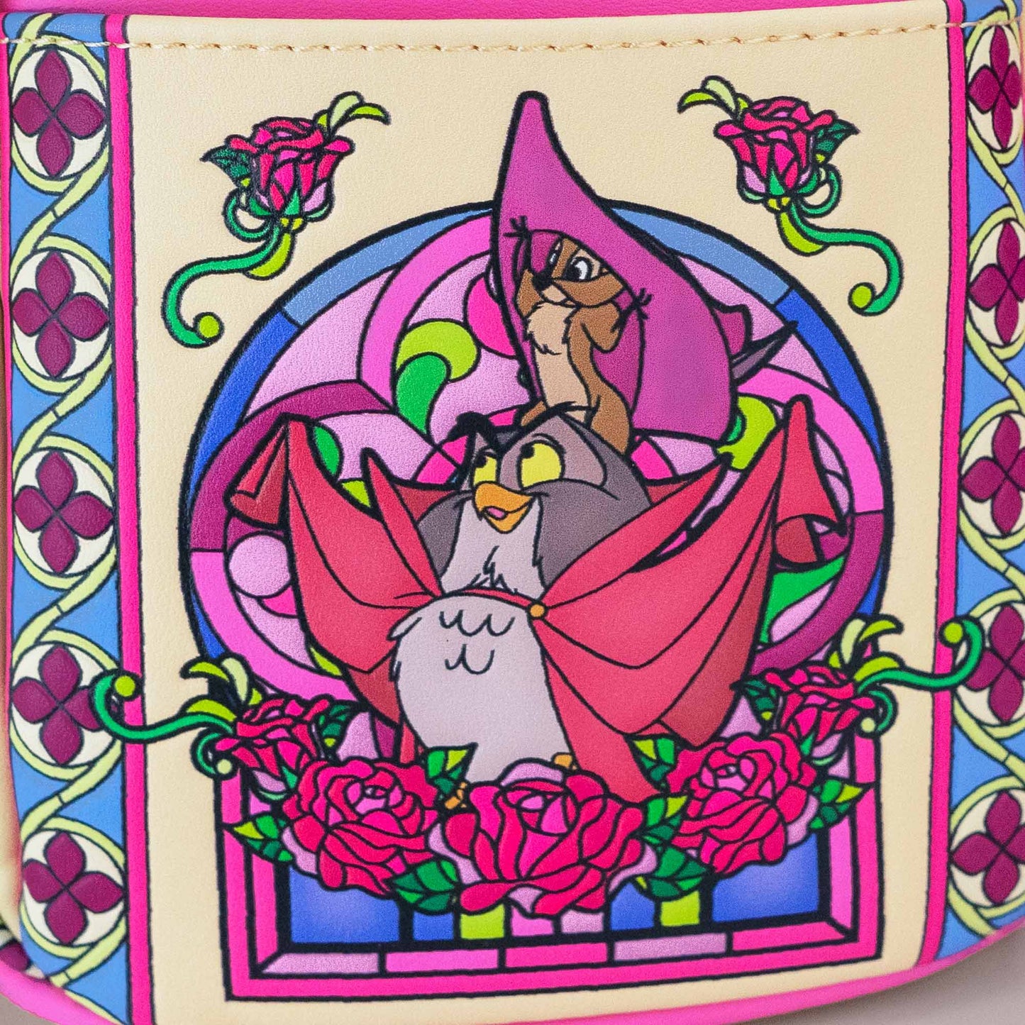 Loungefly x Disney Sleeping Beauty Aurora Stained Glass Mini Backpack