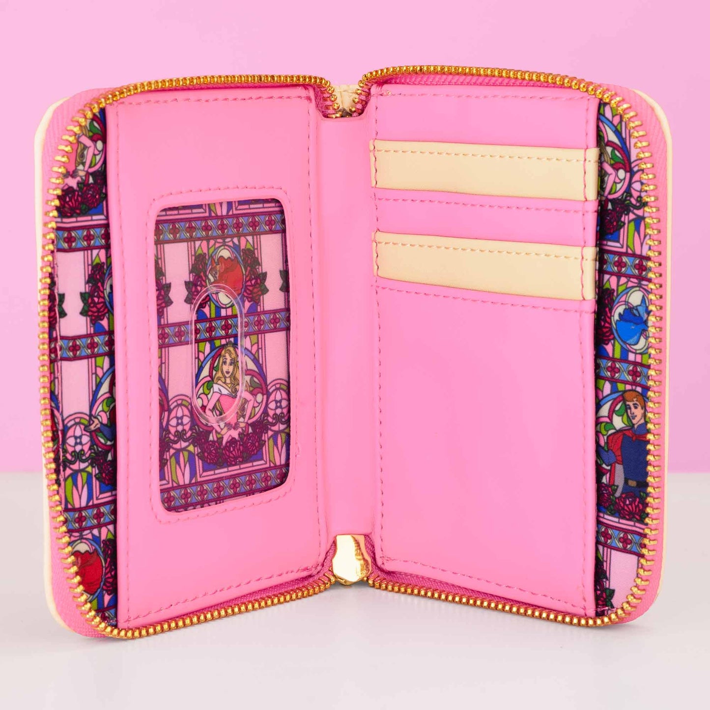 Loungefly x Disney Sleeping Beauty Aurora Stained Glass Wallet