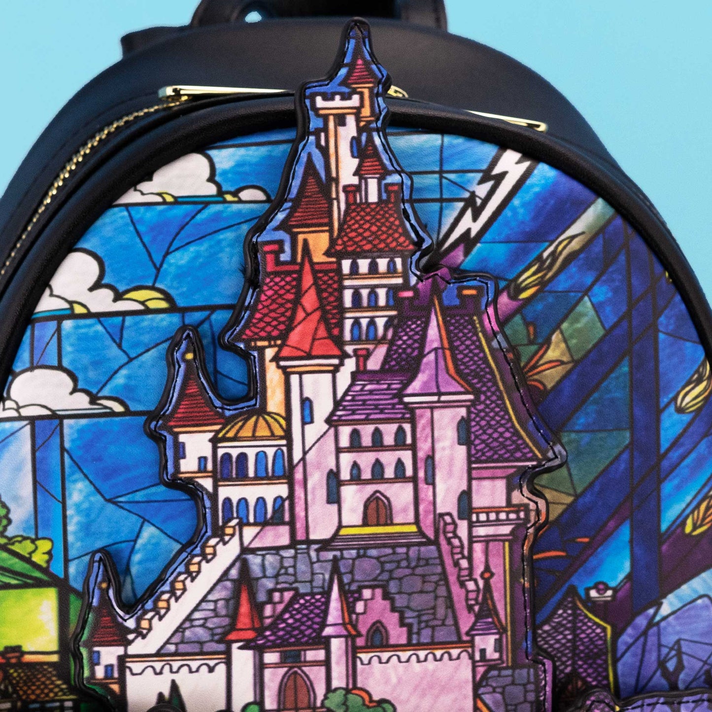 Loungefly x Disney Beauty and the Beast Belle Castle Mini Backpack