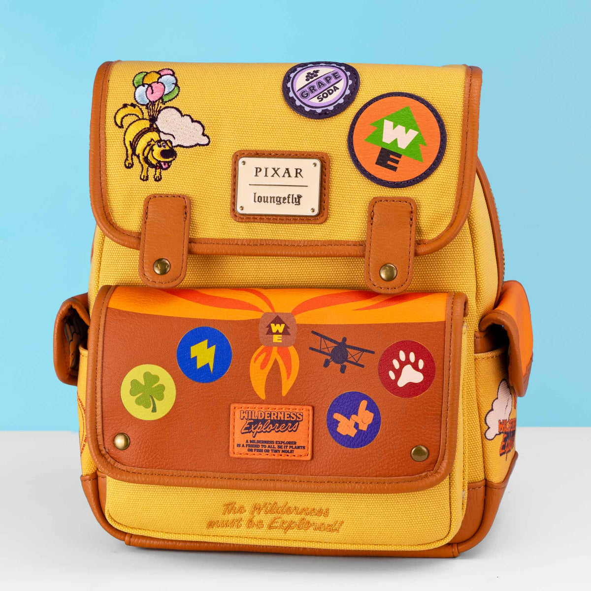 Loungefly x Pixar Up Russell Wilderness Explorer Patches Mini Backpack