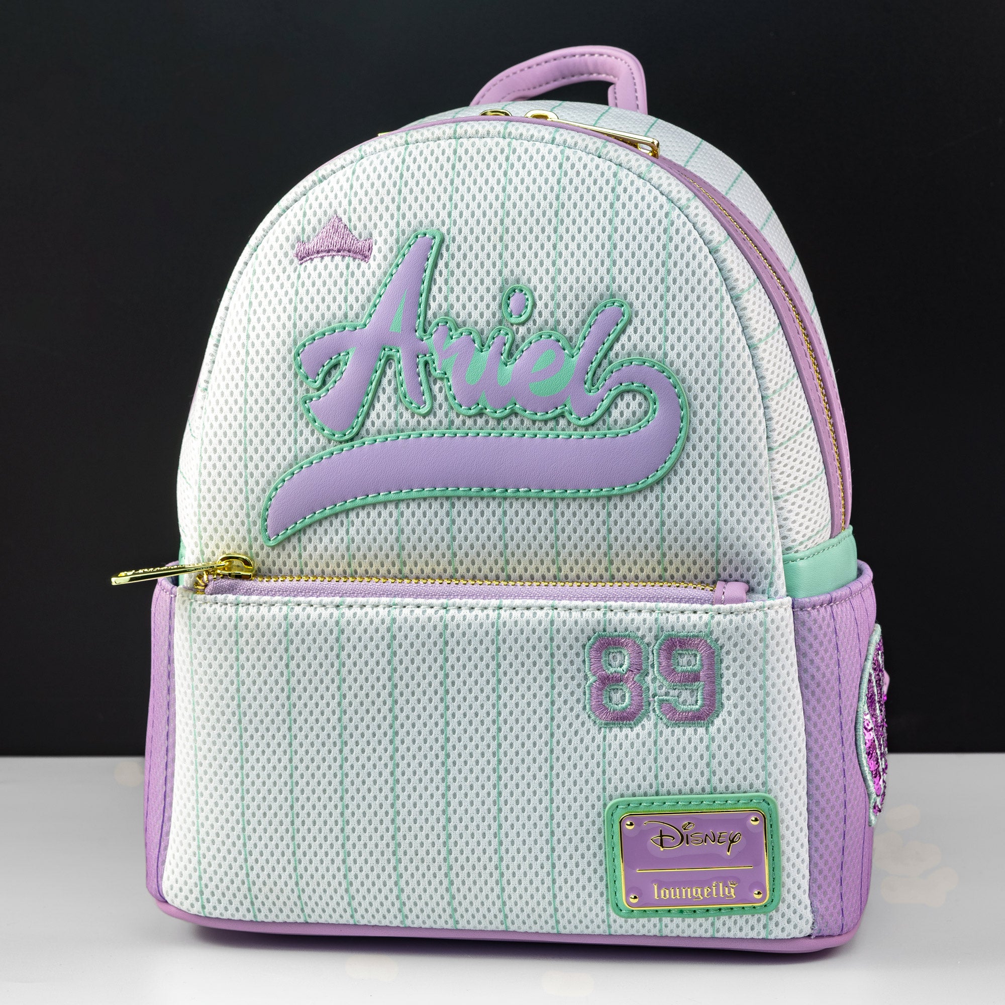 Loungefly x Disney The Little Mermaid Ariel Baseball Jersey Mini Backpack