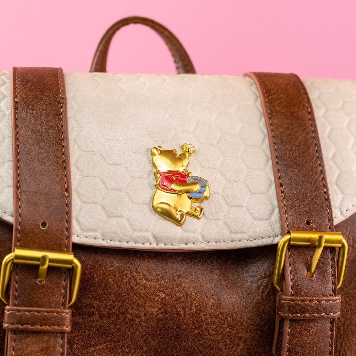 Loungefly x Disney Winnie the Pooh Honeycomb Flap Mini Backpack