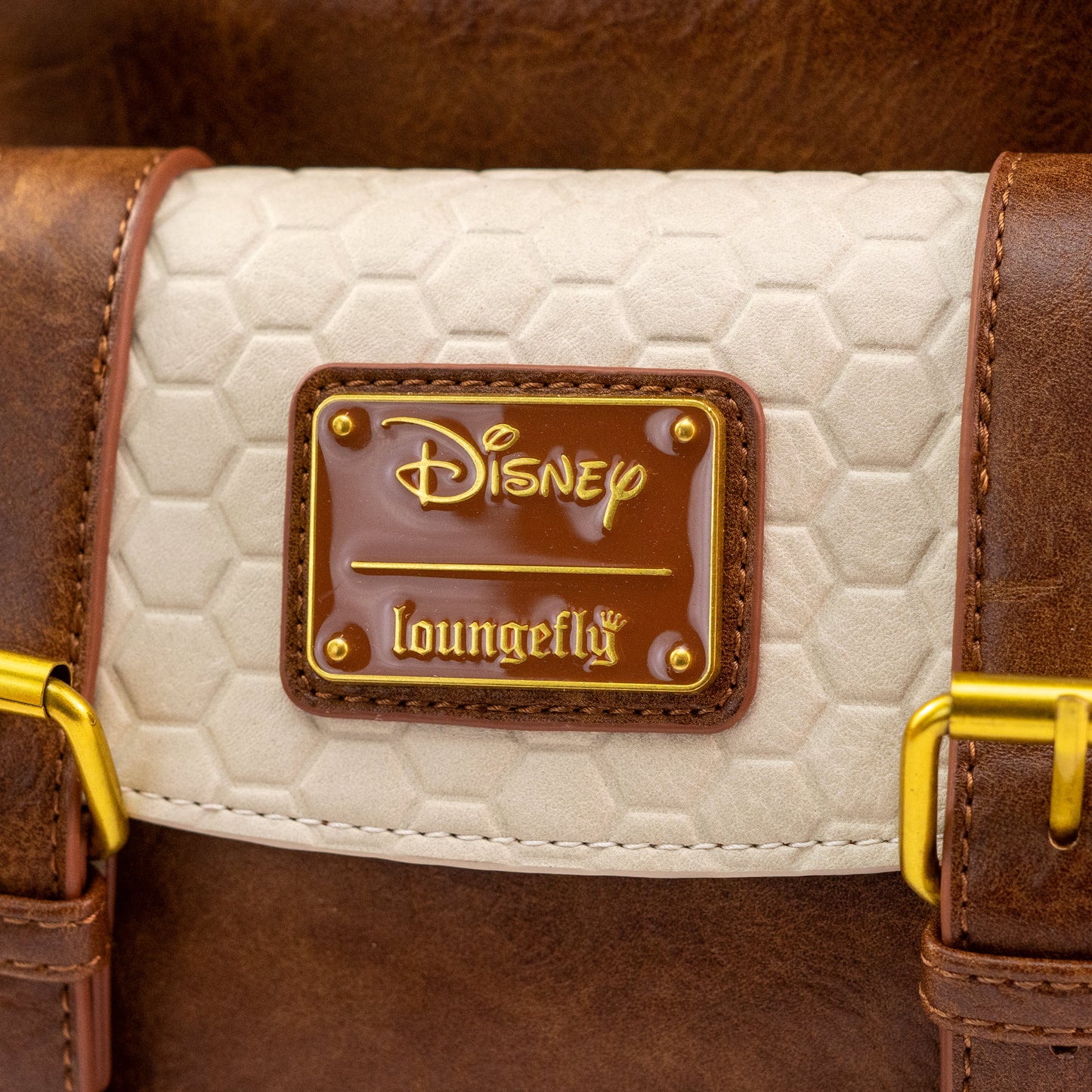 Loungefly x Disney Winnie the Pooh Honeycomb Flap Mini Backpack
