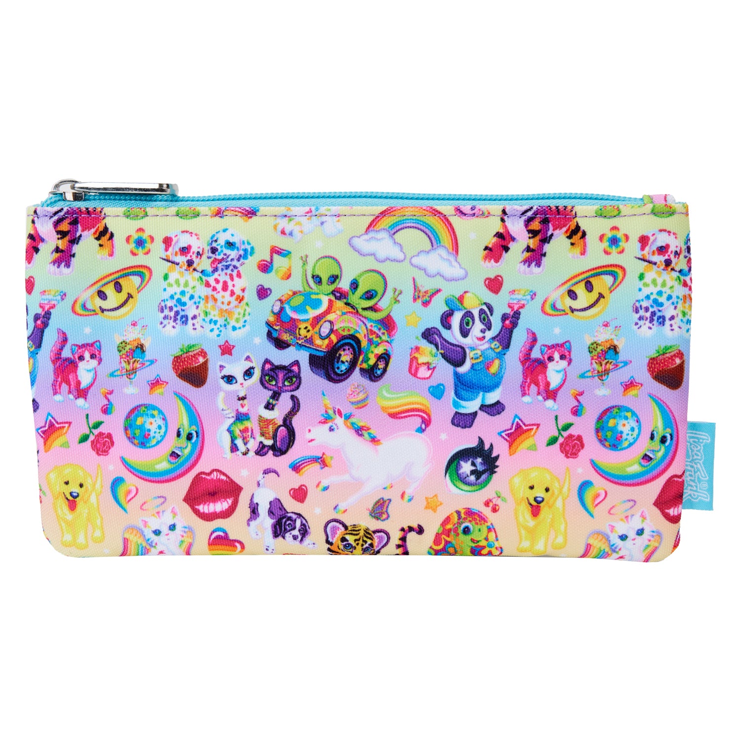 Loungefly x Lisa Frank AOP Characters Zipper Pouch