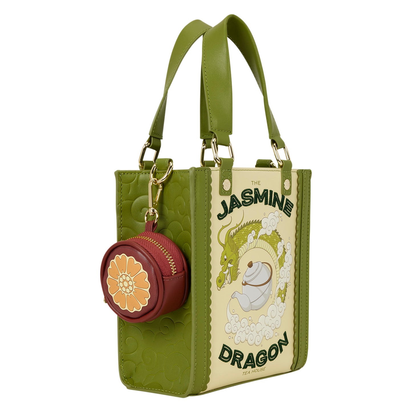 Loungefly x Nickelodeon Avatar: The Last Airbender Jasmine Dragon Tote Crossbody Bag with Coin Bag