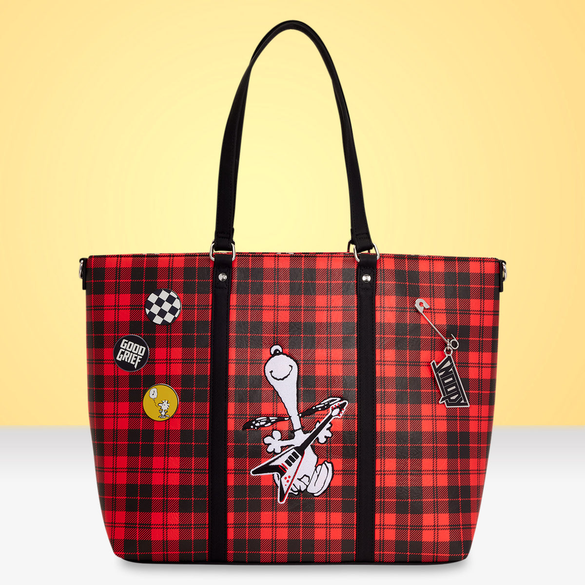 Loungefly x Peanuts Snoopy Grunge Tote Crossbody Bag