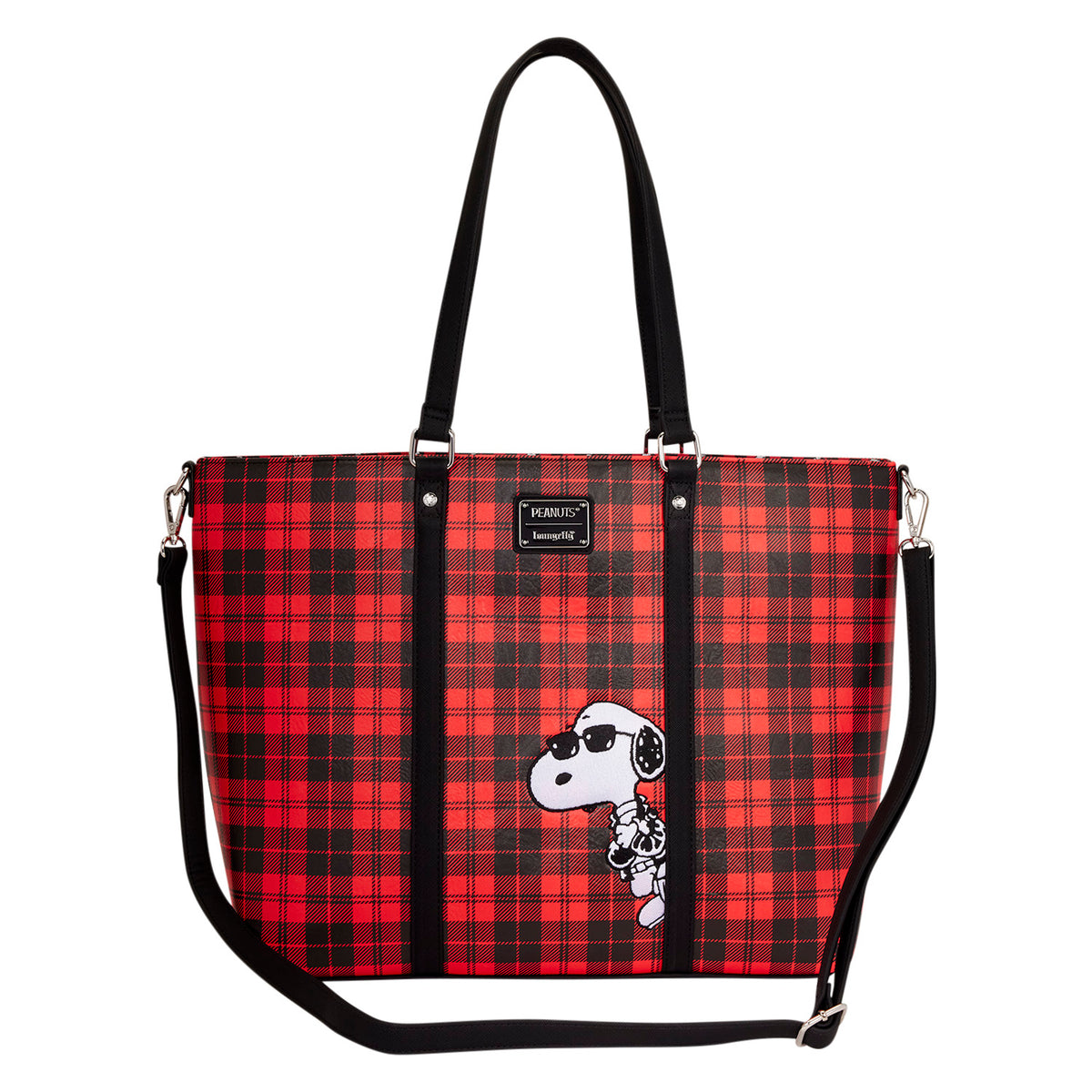 Loungefly x Peanuts Snoopy Grunge Tote Crossbody Bag