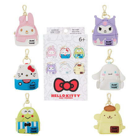 Loungefly x Sanrio Hello Kitty 50th Anniversary Mystery Box Mini Backpack Keychains