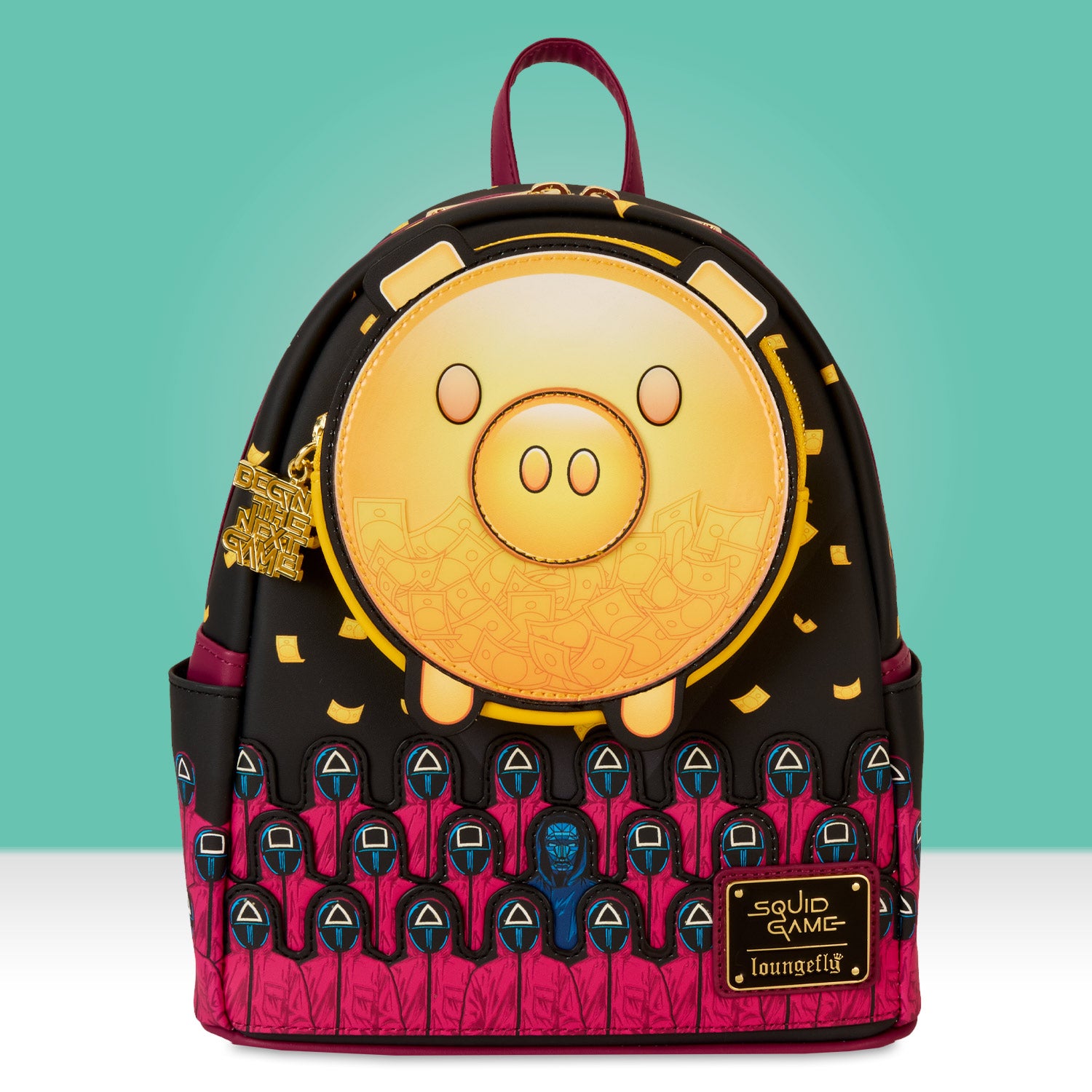 Loungefly x Netflix Squid Game Piggy Bank Mini Backpack