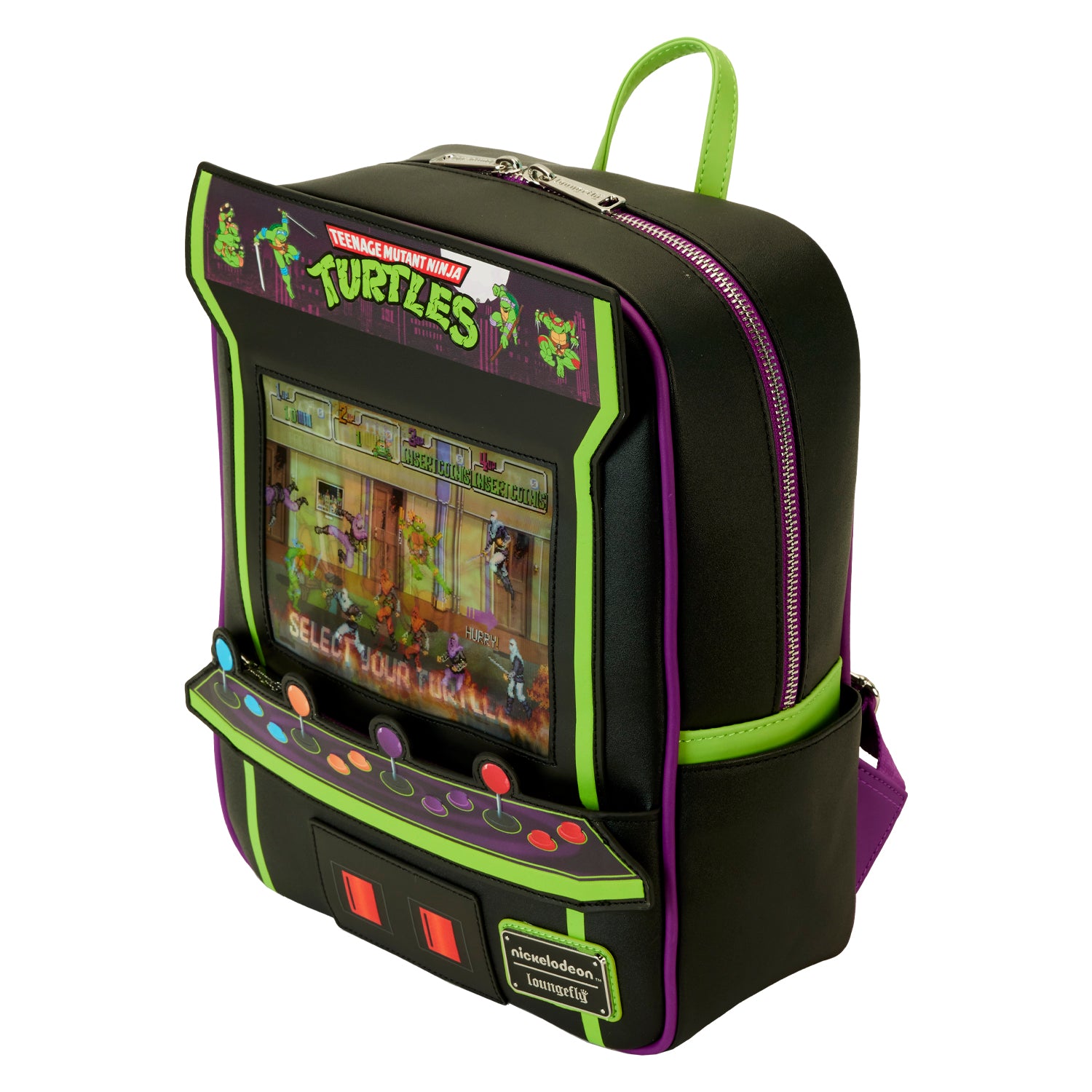 Loungefly x TMNT 40th Anniversary Vintage Arcade Mini Backpack