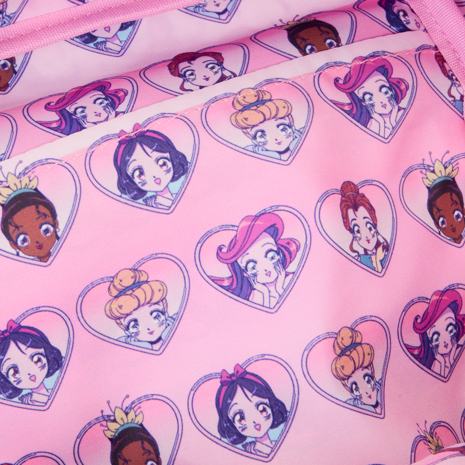 Loungefly x Disney Princess Manga Style AOP Nylon Backpack