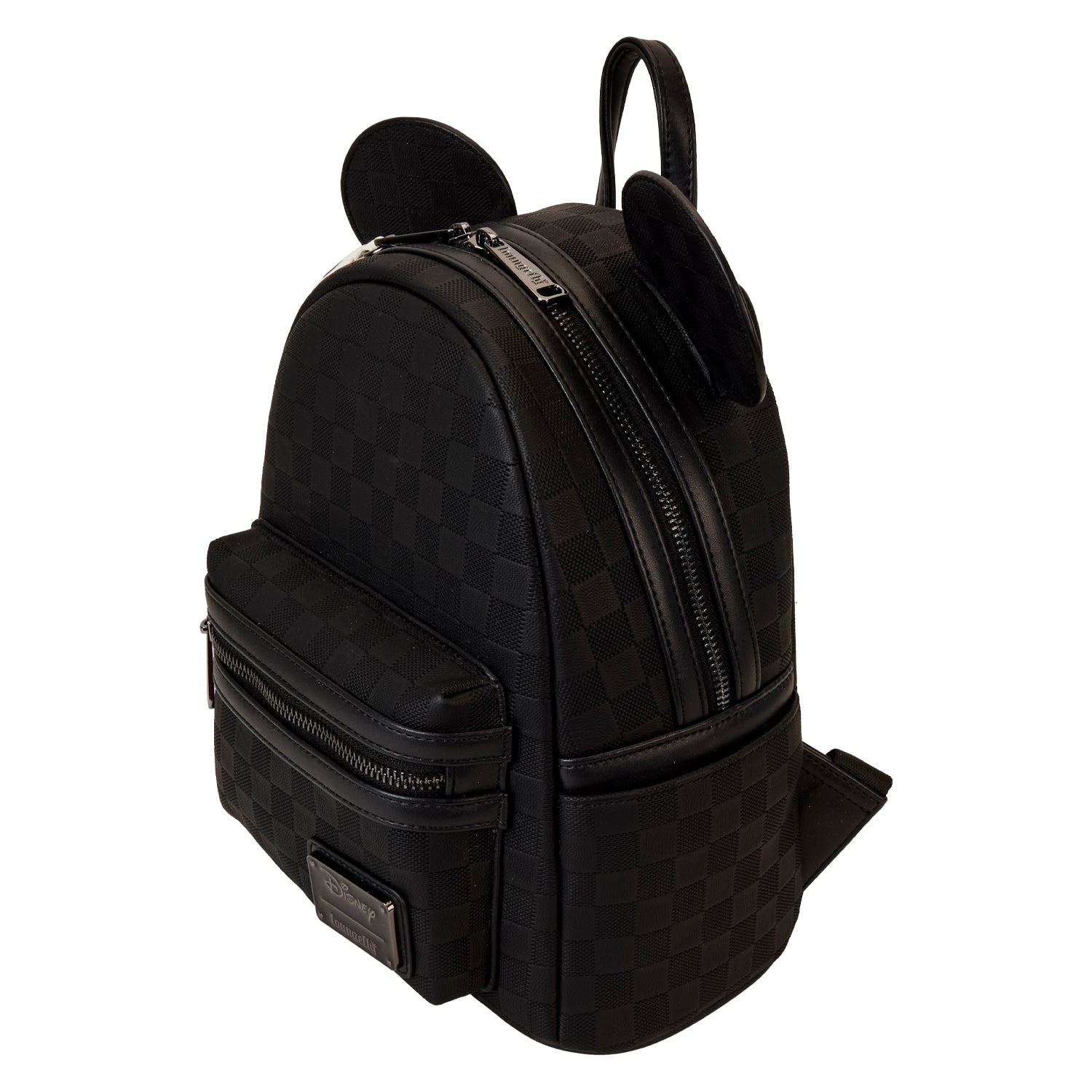 Loungefly x Disney Mickey Ear Black Damier Mini Backpack