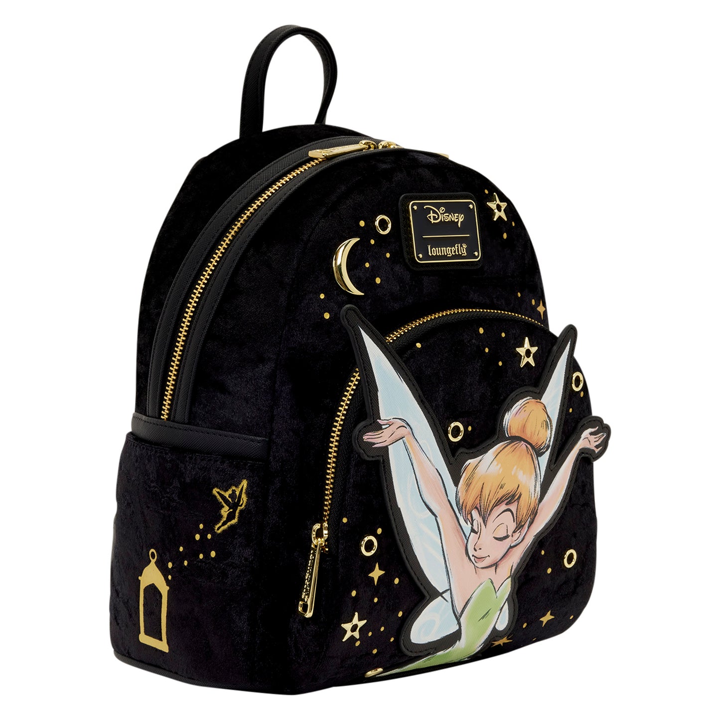 Loungefly x Disney Tinker Bell Pixie Dust Velvet Mini Backpack