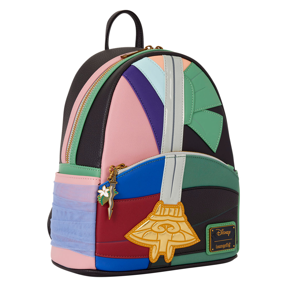 Loungefly x Disney Mulan Split Outfit Cosplay Mini Backpack