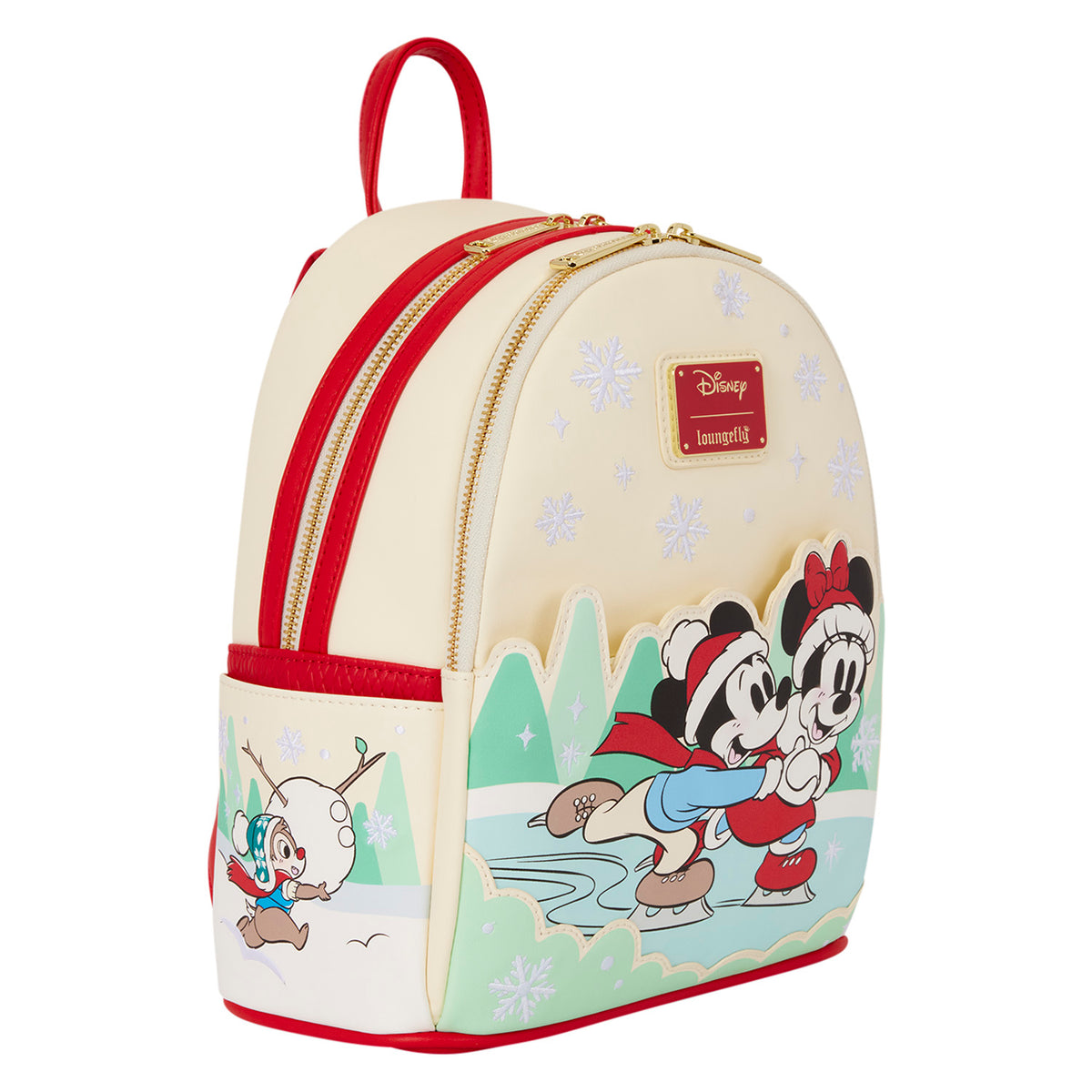 Loungefly x Disney Mickey & Friends Ice Skating Mini Backpack with Headband Holder